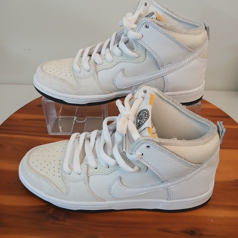 Nike SB Dunk High Antihero Mens 5 White Sail‎ Wolf Grey Skateboarding HM5837-100